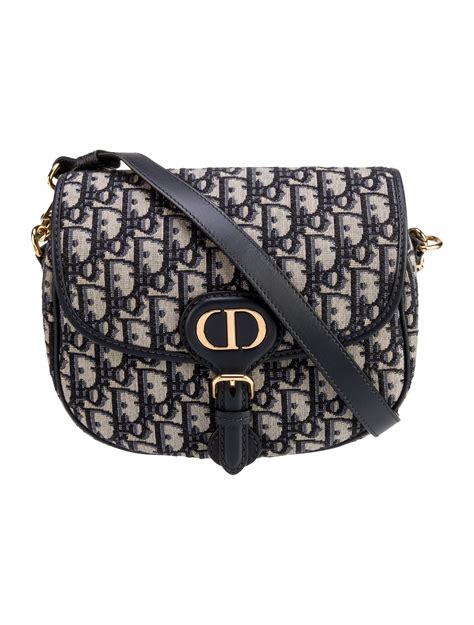 Christian Dior Oblique Jacquard Bobby Medium - Blue Crossbody Bags ...