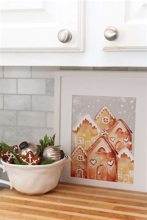 Gingerbread Christmas Kitchen Decor - Holiday Housewalk - Clean and ...