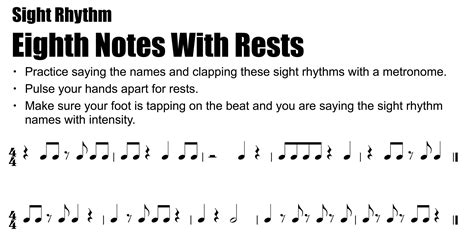 Image result for Eighth Notes Rhythm Patterns