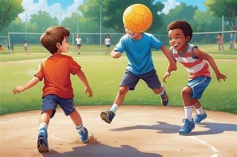 Kids Playing Sports 的图像结果