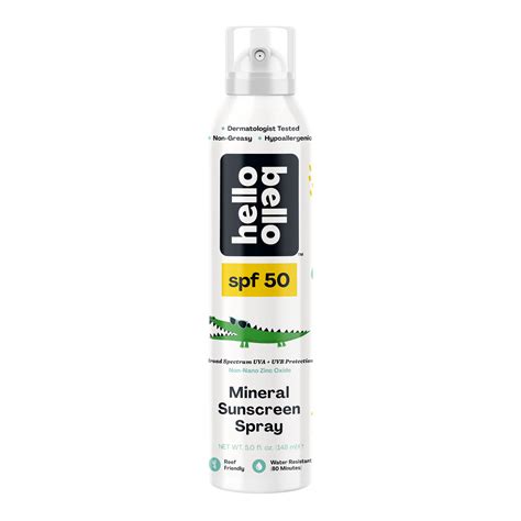 Bare Republic Mineral SPF 50 Sunscreen Body Spray, Vanilla Coco, 6 fl ...