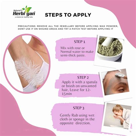 Natural's Herbiyan Harbal Wax Hair Removal Powder For Men & Women, 10 ...