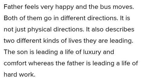 In the lesson the journey the narrator did not want to return to work ...