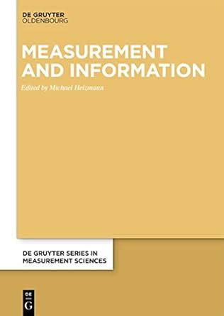 Buy Measurement and Information (De Gruyter Series in Measurement ...