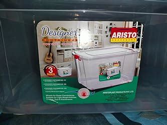 ARISTO Multipurpose Plastic Storage Container Box with Wheels 25 LTR ...