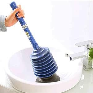 GLIVE (LABEL) Heavy Duty Toilet Plunger Clogged, Unclog Sink Flange for ...
