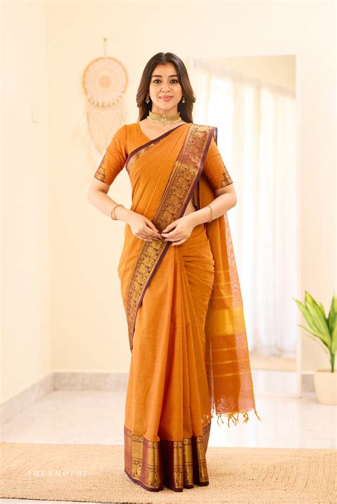 Buy Pure Chettinad Cotton Saree Online- Thenmozhi Designs