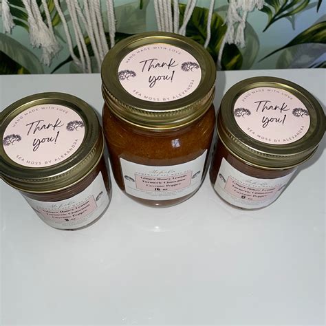 Ginger Honey Lemon Cayenne Pepper Cinnamon Turmeric Sea Moss Gel ...