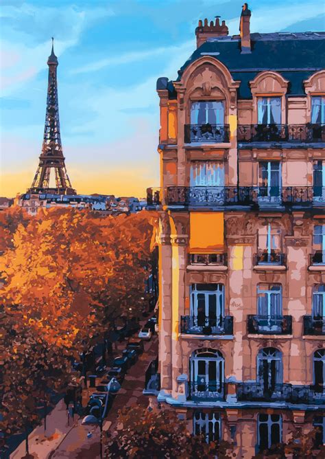 Autumn In Paris, Painting by Marco Barberio | Artmajeur