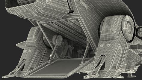 Sci Fi Dropship Landing Position 3D | 3D Molier International