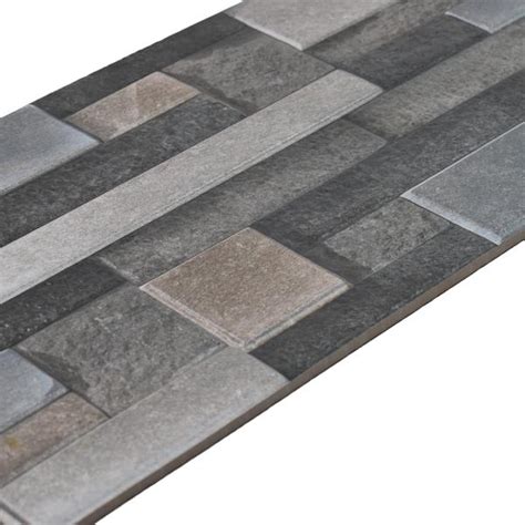 TL 00065 C Grey 2 ft x 1 ft Stone Punch Finish Vitrified Wall Cladding ...