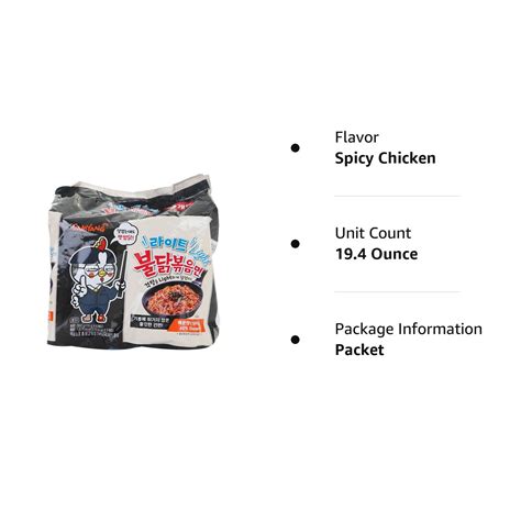 Buy Samyang] Light Bulldark Spicy Chicken Roasted Noodle Soup (Non ...
