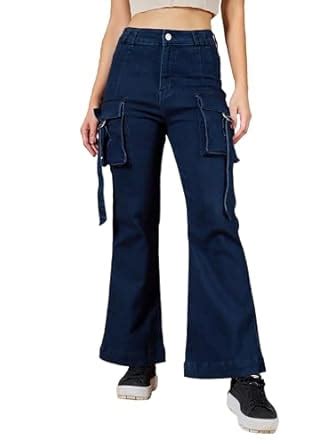 Buy Dolce Crudo Women's Bootcut High Rise Regular Length Stretchable ...