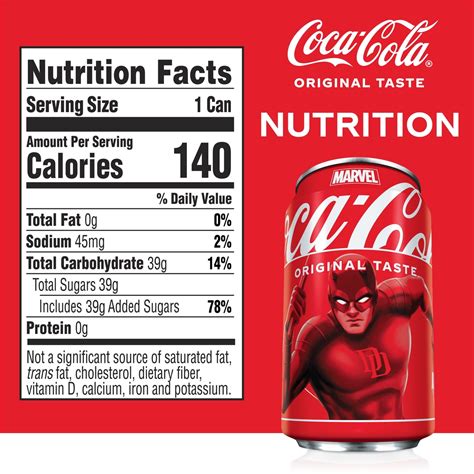 Coca Cola Nutrition Facts Label - Free Printable Nutrition Facts
