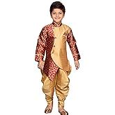 Buy AJ Dezines Kids Indo Western Sherwani Set For Boys (Black, 3-4 ...
