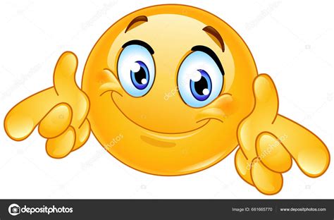 Happy Emoji Emoticon Showing Double Thumbs Pointing Finger, 53% OFF