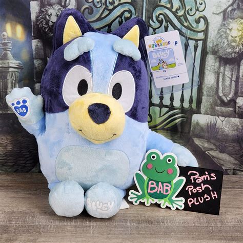 Build A Bear Bluey 2 SOUNDS Stuffed Animal Plush 5 in 1 & Theme Song ...