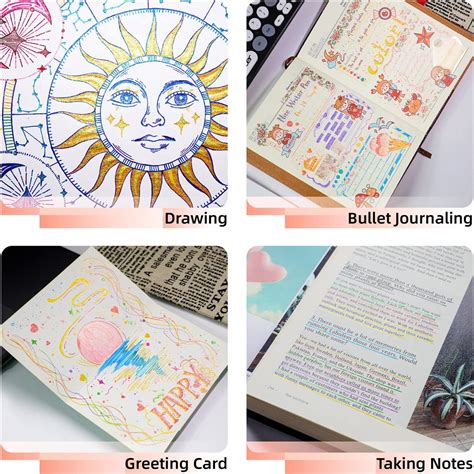 HANKU Glitter Gel Pens 8 Color Retractable Glitter Gel Pen India | Ubuy