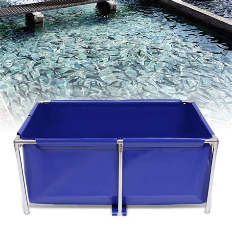 Buy Pool Above Ground Aquarium, PVC Canvas Fish Pool Pond, Protable ...