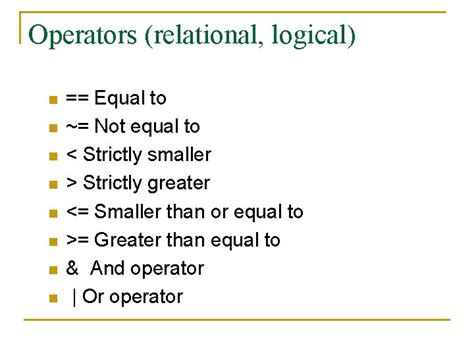 Image result for MATLAB Not Equal