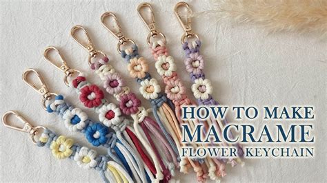 Image result for DIY Macrame Flower Keychain Tutorial