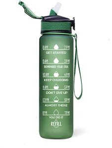 Sakuya Double Colored Motivational Leakproof Drinking Water Pani Bottle ...