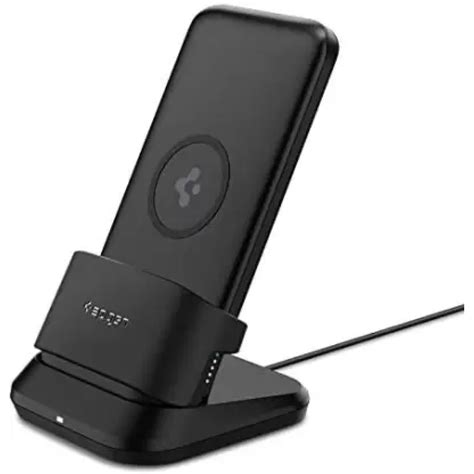 Spigen 10000 mAh 20 W Wireless Power Bank Black, Lithium Polymer, Fast ...