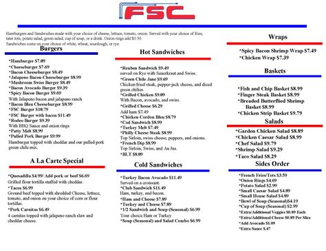 Menu at Farmers Supply Co-op & Farmers Cafe, Weiser