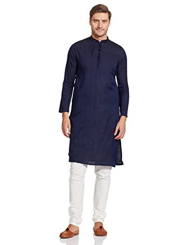 Buy Manyavar Jacquard Design Knee Long Full Sleeves Kurta and Churidar ...