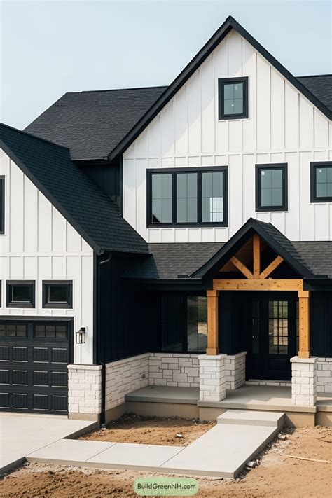 22 Black And White Modern Farmhouses That Redefine Rustic Charm