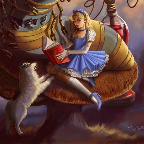 Steampunk Alice In Wonderland Drawing