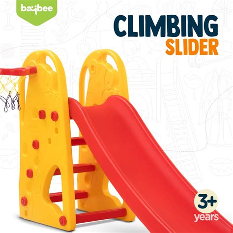 Baybee 3 in 1 Pony Garden Sliders for Kids, Plastic Baby Slide with Ba ...