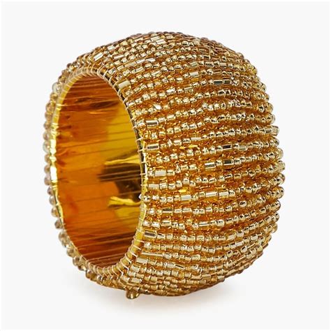 Buy Malhar Beaded Napkin Rings - Set of 4 from Home Centre at just INR ...
