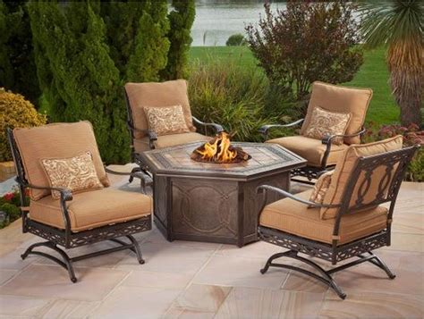 Exterior: Astonishing Outdoor Patio Furniture With Stone Coffee Table ...