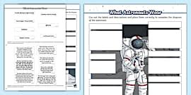 What Astronauts Wear Interactive Labelling Activity