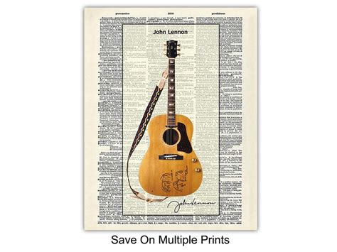 Guitar Wall Decor Poster Set - Musician Gifts for Jimi Hendrix, Eddie ...