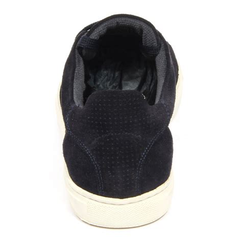 G4972 sneaker uomo SELECTED HOMME dark blue suede shoes men