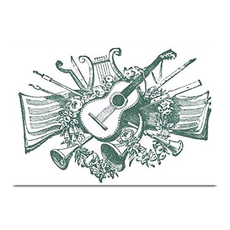 ezyPRNT Guitar Musical Instrument Music AH Wall Poster (Size: 18x12 ...
