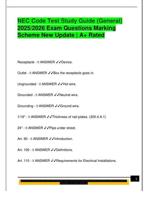 Image result for NEC Sample Test Questions