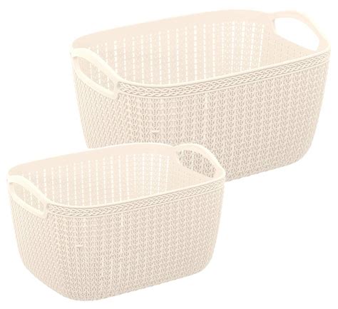 Kuber Industries Unbreakable Plastic 2 Pieces Multipurpose Large And ...