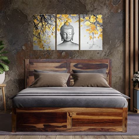 Buy SheeshamCraft Nivora King Size Storage Bed with Unique designand ...