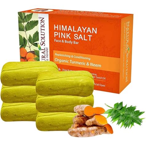 Natural Solution Himalayan Pink Salt, Turmeric, and Neem Soap Bar India ...