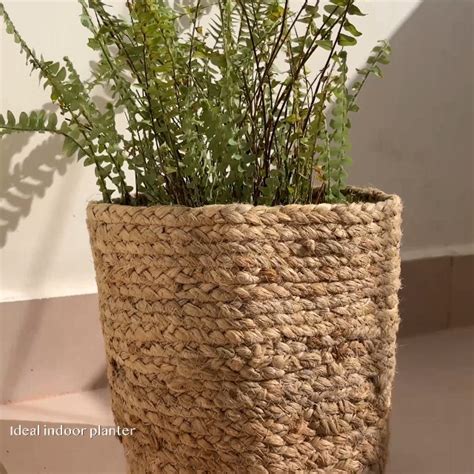 Watch Handmade Jute Planter Basket for Indoor Plants on Amazon Live