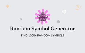 Image result for Random Symbol Pattern