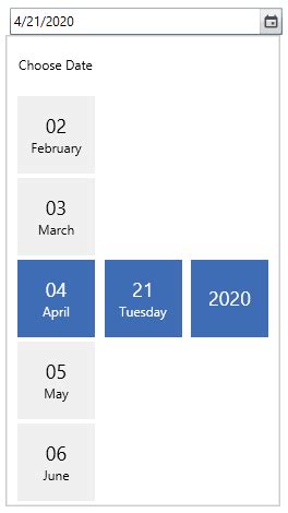 DateTimePicker WPF Visual Studio 的图像结果