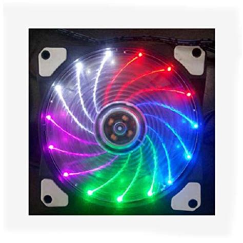 Led Computer Cooling Fan,Low Noise Computer Cooler Fan 9 Rotary Vanes ...