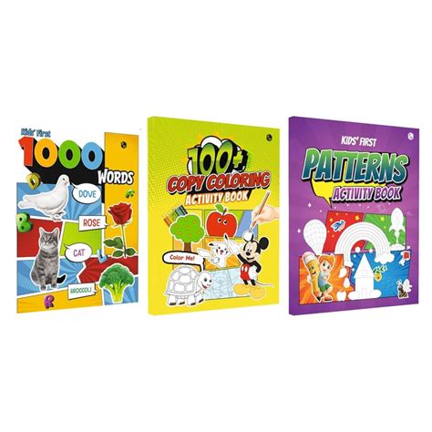 PW Kids Combo of 3 | First 1000 Words Book, 100+ Copy Coloring Activity ...