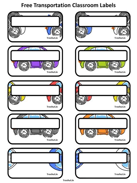 Free Transportation Bulletin Board Decorations and Craft Printables #478