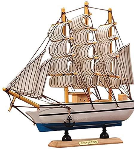 Buy GIFT WOOD CENTER Marine Style Wooden Handcrafted Sailing Ship Boat ...