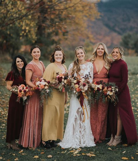 Fall Color Dresses For Wedding